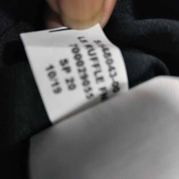 Banana Republic Wedding Guest Heart Twee Y2K Valentine Mini Wrap Dress Black 2 - Picture 9 of 12